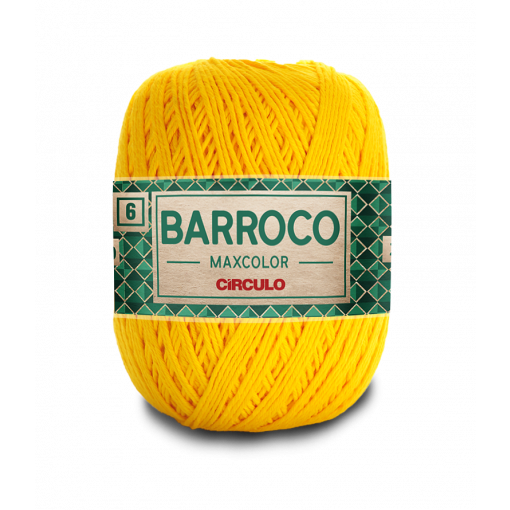 Barroco Maxcolor 6 fios 400g Cor Amarelo canário 1289