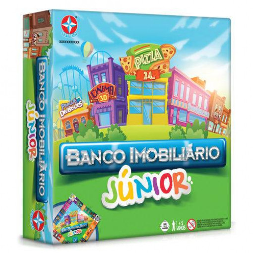 Jogo- Banco- Imobiliário- Júnior- Estrela 