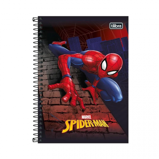 Caderno Universitário Espiral 10x1 Spider Man 200 folhas R.141101 Tilibra