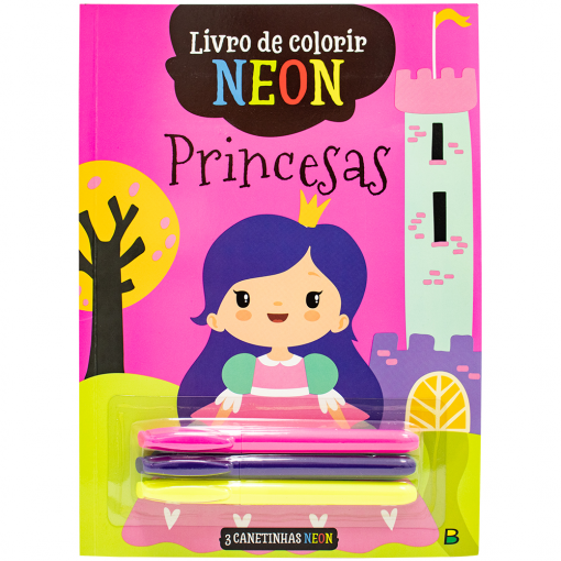 Livro de Colorir Neon Princesas R.1171917 - Todo Livro