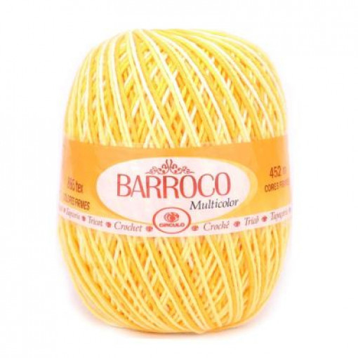 Barbante Barroco Multicolor 4/6 400g 9368 raio de sol Círculo