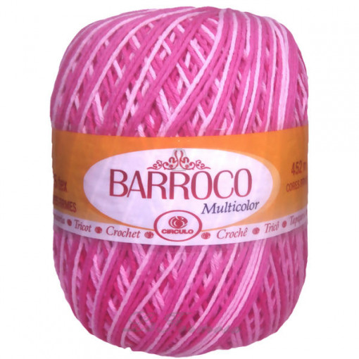 Barbante Barroco Multicolor 4/6 400g 9427 Flor Círculo