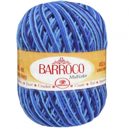 Barbante Barroco Multicolor 4/6 400g 9482 Pacifico Círculo