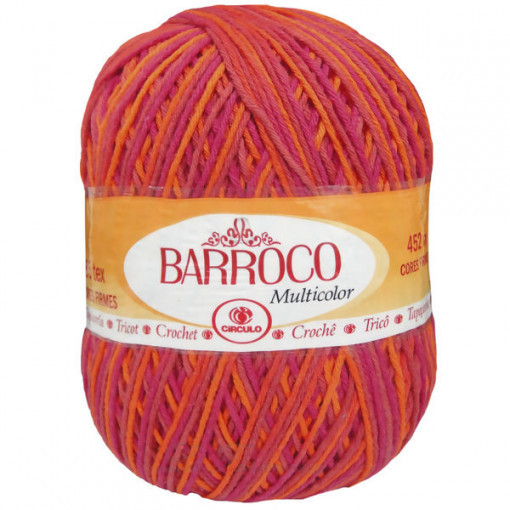 Barbante Barroco Multicolor 4/6 400g 9484 Verao Círculo