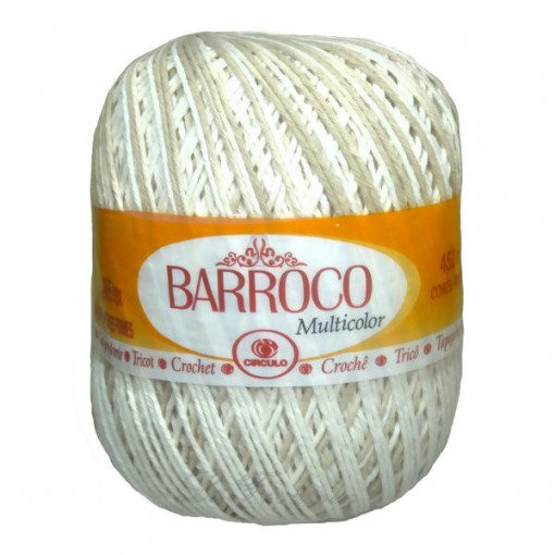 Barbante Barroco Multicolor 4/6 400g 9900 Areia Círculo