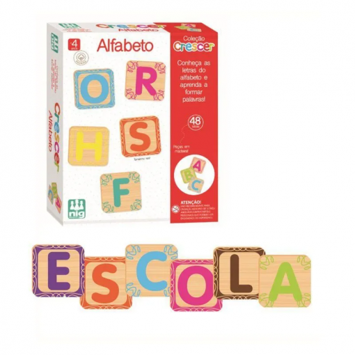 Jogo Educativo Crescer Alfabeto Ref: 450 Nig Brinquedos
