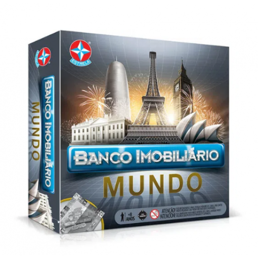 Jogo Banco Imobiliário Mundo Ref.1201602800053 - Estrela