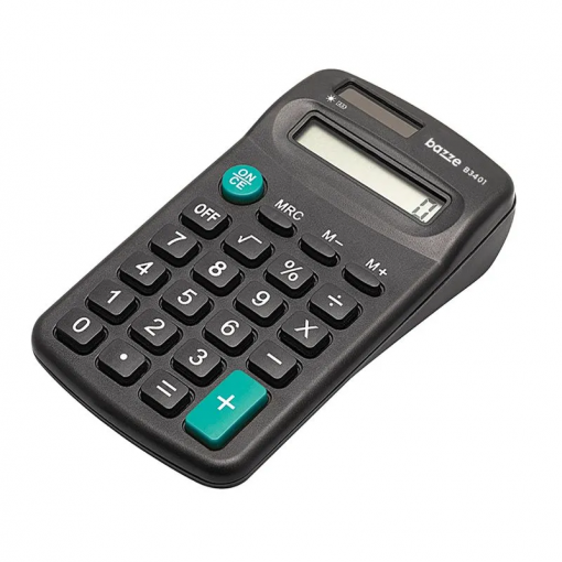 Calculadora Preta de Bolso B3401 – BAZZE