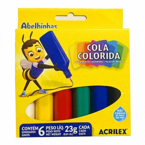 Cola Colorida 6 Cores
