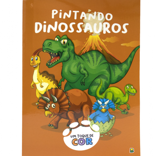 Livro colorir: Dinossauros um toque de cor R.1162403 – Todo Livro