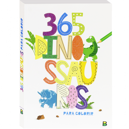 Livro 365 Dinossauros para Colorir - Todo LIvro