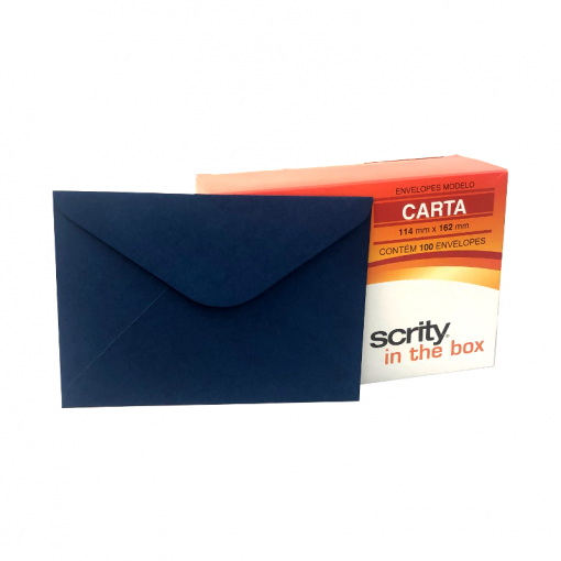 Envelope Carta 114mm x 162mm Porto Seguro 100 unidades - Scrity