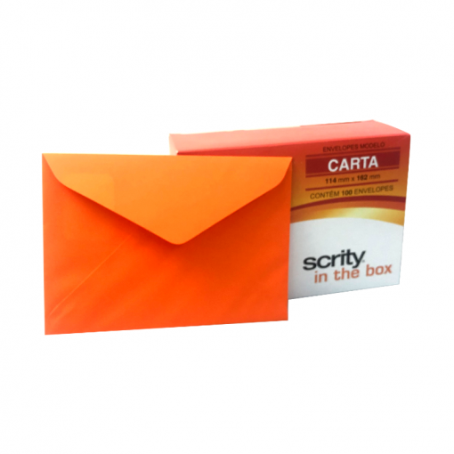 Envelope Carta 114mm x 162mm Cartagena 100 unidades - Scrity
