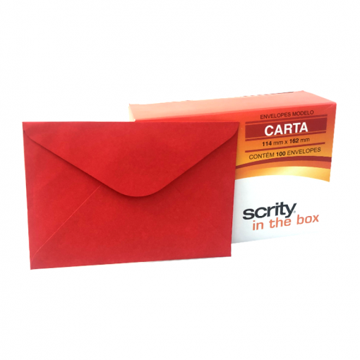 Envelope Carta 114mm x 162mm Tóquio 100 unidades - Scrity