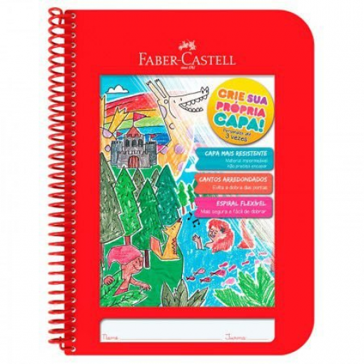 Caderno Criativo Vermelho - Faber Castell