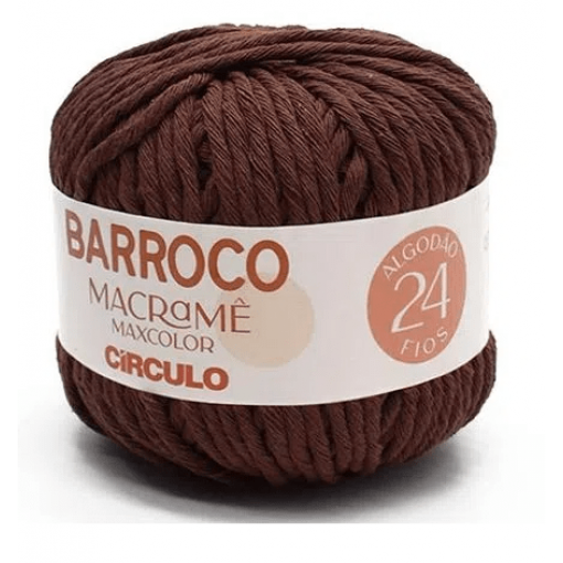 Barbante Barroco Macramê 24 fios 7738 Café 400g - Circulo