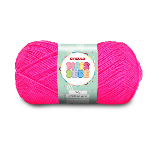 Lã Mais Bebê 100g Cor 3190 Pink Círculo