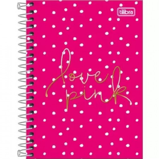 Caderno Universitário Espiral 10x1 Love Pink 160 folhas Tilibra Sortido 