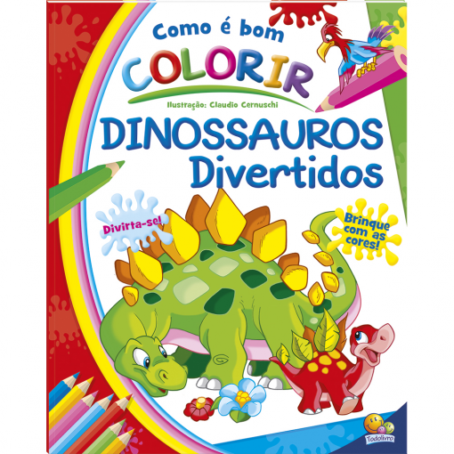 Livro colorir: Dinossauros Divertidos R.1156780 – TODO LIVRO