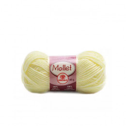 Lã Mollet 40g Cor 325 Amarelo Candy Círculo