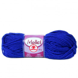 Lã Mollet 40g Cor 0512 Azul Bic Círculo