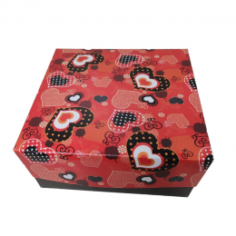 Caixa de Presente Flexível Quadrada 16x16x7 - Lucas Embalagens Sortidos