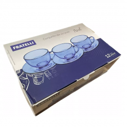 Conjunto Xicaras de Chá Azul 12 peças – FRATELLI