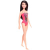 Boneca Barbie Praia - Morena Maiô Rosa - Mattel