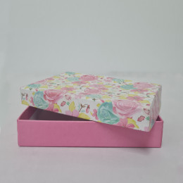 Caixa de Presente Flores Rosa - Lucas Embalagens