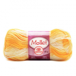 Lã Mollet Multicolor 40g Circulo