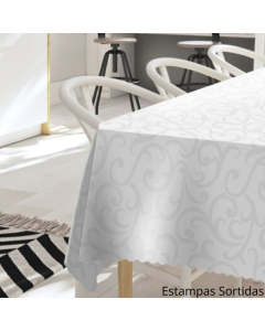 Toalha de Mesa Quadrado Devor&ecirc; 1,40m x 1,40m Salehtex