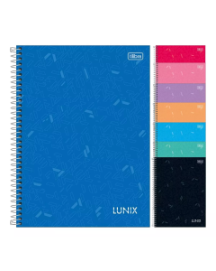 Caderno Universitário Espiral 10x1 Lunix 160 folhas Tilibra 1