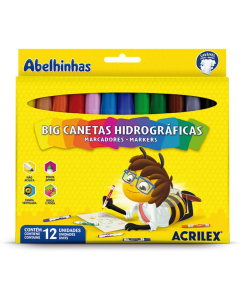 Canetinha Hidro Jumbo 12 cores R.6932 - Acrilex