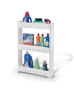 Prateleira Organizador Multiuso com Rodinha Branco – Arthi