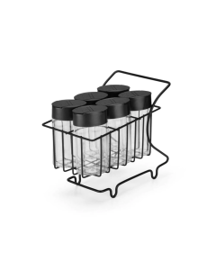 Porta Condimentos Carrinho com 7 peças Preto Arthi