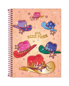Caderno Universitário West Girl 10x1 160 Folhas Tilibra