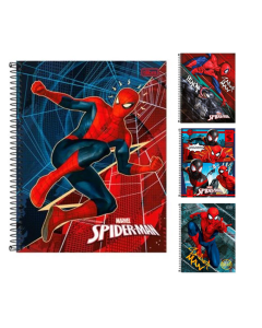 Caderno Universitário Espiral 10x1 Spider Man 160 Folhas Tilibra