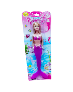 Conte&uacute;do:&nbsp;Boneca Sereia

Cont&eacute;m: 1 Pe&ccedil;a

Idade: +3 anos &nbsp;

Seguran&ccedil;a:

Selo INMETRO Registro: 007434/2021

Fabrica&ccedil;&atilde;o: Shock&nbsp;Importados

&nbsp;

AVISOS:

As imagens s&atilde;o meramente ilustrativas

Os pesos, tamanhos e medidas s&atilde;o aproximados

A