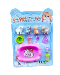 Conte&uacute;do:&nbsp;Kit Bichinhos Pets

Cont&eacute;m: 11 Pe&ccedil;as

Idade: +3 anos

&nbsp;

4 Mini bichinhos

2 Mini Pente

3 Potinhos

1 Pote para comida

1 Cantinho para dormir &nbsp;&nbsp;&nbsp;

Seguran&ccedil;a:

Selo INMETRO Registro: 008304/2021

Fabrica&ccedil;&atilde;o: Shock&nbsp;Importad