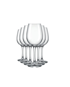 Jogo de Taças Barone Vinho 385ml 6 peças R.2501 - Nadir