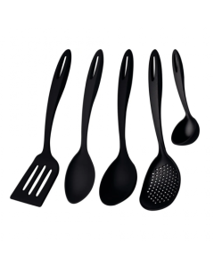 Jogo Utensílios Plástico 5pçs Preto R.25199/007 Tramontina