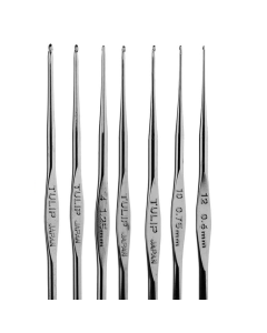 Contém na embalagem: 1 Agulha de Crochê  

Modelo: Tulip

Contém: 1 (uma) agulha

Comprimento: 12,5 cm

Composição: Alumínio

 Marca: Aza